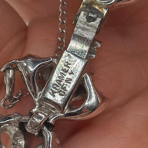 KRAMER of NY Wedding Vintage Bracelet Earrings SIGNED - Picture 9 of 11